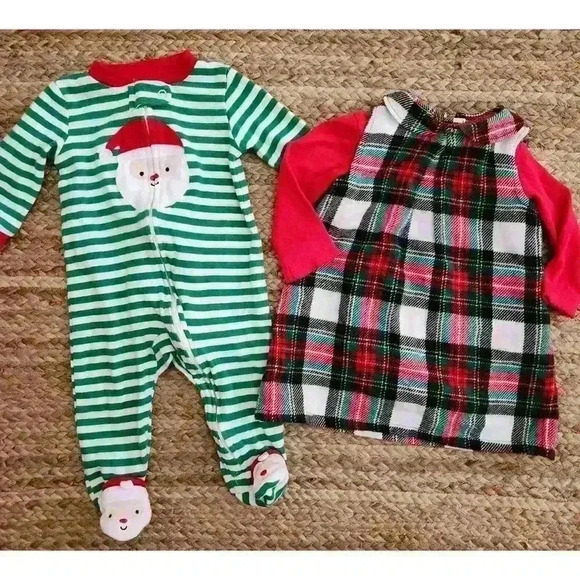 Carters Baby Girl Christmas Holiday Outfit 6mos - Picture 1 of 4